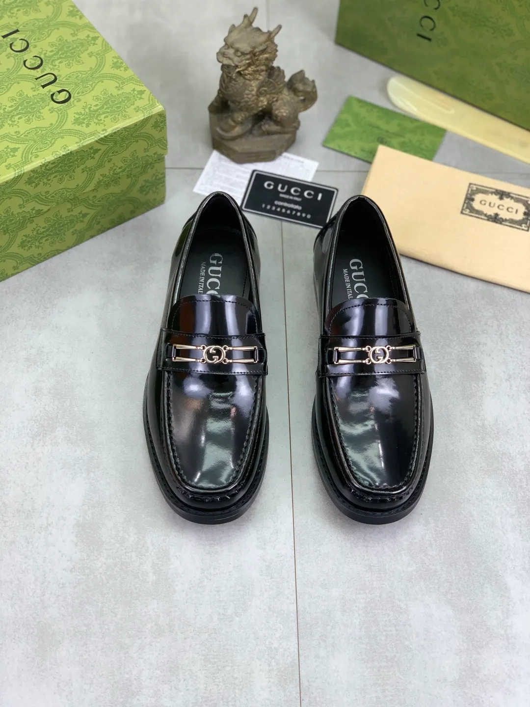 Men's men's shoes 💰P480 [New style] Water-dyed cowhide 💰💎💎💎 [Gucci] GUCCI high-end men's formal business leather shoes, original order 1:1 authentic goods! Original imported high-end open-edge beaded calfskin, original metal buckle, imported first-layer cowhide lining for feet, original outsole, men's shoe size: 38-45, 4️⃣ colors available